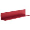 Jan Nowak JOANNE Scaffale da parete libreria portafoto in metallo 70 cm Rosso