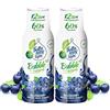 AMOR LABOUR FruttaMax Sciroppo ai Mirtilli Senza Zucchero - 60% Frutta Vera | Sciroppo a Basso Contenuto Calorico per Gasatori, Cocktail e Dessert - 2 x 500ml