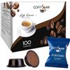 COFFISANO 100 Capsule di Caffè Compatibili con A Modo Mio Miscela Positano - Espresso Monodose Italiano, Aroma Sapore Ricco e Cremoso