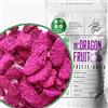 ZINGY ZOO Pitaya Dragon Fruit 50g | Frutto Del Drago Da Mangiare Frutta Liofilizzata Freeze Dried Pitahaya | Esotica Frutti Rossi Disidratati Frutto del Dragone Senza Zucchero Vegan Pink Rosa