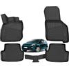 W-Parts 4 TAPPETI - TAPPETINI IN GOMMA A VASCA 3D TPE PER FIAT GRANDE PUNTO -2005-> 2018