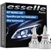 Esselle Parts Kit Full LED H7 Monoled al Quarzo per Fari Lenticolari 13600LM 6500K Bianco Ghiaccio, Canbus Integrato, Plug & Play, Alta Luminosità 360°, No Errori, 2 Lampade