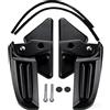 Generisch Poggiapiedi pieghevole per Piaggio per Vespa Primavera, per Sprint, LX, LXV 125 150 | pedali pieghevoli in alluminio per moto accessori (nero)
