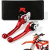 BIUGERCN Leva Frizione Moto Dirt Bike Leva Freno Frizione Pieghevole Regolabile per Beta RR 300 2T 300 X-Trainer RR 350 390 RR 430 4T Enduro Dirt Bike Motocross Rosso