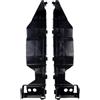 Vilgftyiet Coppia di staffe di supporto per paraurti anteriore per Suzuki Swift 2005-2011 OE 71731-63J00 ABS nero sostituzione diretta parti auto accessori esterni facile installazione