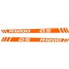 BLACK DOVES GRAPHICS 2 Adesivi riflettenti compatibili con Motorrad R 1200 GS Adventure Paramani (Arancione)