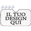 Generic Personalizzato Parasole auto il tuo quadro con foto e/o testo copri parabrezza auto personalizzata con 1-4 foto per parabrezza per auto camion furgoni Blanc S