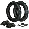 AKF Set: 2 pneumatici 3.00 x 12 Vee Rubber VRM 220 + 2 tubi + 2 nastri per cerchioni
