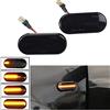 LEDFEWAG 2 pezzi Indicatore di direzione LED Dinamico Luci laterali per auto Compatibile per SEAT Ibiza 6L Cordoba Toledo Leon Compatibile per ford C-Max Fiesta Focus MK2 Fusion Galaxy