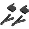 INFINAUTO Getto Lavavetri Anteriore Per Mercedes-Benz Sprinter 4500 19-20 | 1 Set Con 2 Connettori Tubo. Colore Nero, Materiale Plastica. Per Mercedes-Benz Sprinter 2500 2010-2022.