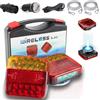 TXGSDXS 1 set Posteriori Rimorchio Wireless Con Magnetismo Ricaricabile, 12V-24V con spina a 7 poli con display batteria LED Luci di trainoLuci di traino a LED IP65 impermeabili per camion, SUV, barche