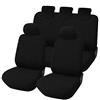 Auto Accessori Lupex - Coprisedili Auto Compatibili per Panda Seconda 169 e Terza 319 serie, colore nero, Made In Italy, fodere protezione sedili anteriori e posteriori, interi, poliestere