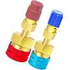 Generic Kit adattatore da R12 a R134A Adattatore da R1234yf a R134a Lato alto basso Attacco rapido for condizionatori d'aria for auto Ricarica CA Confezione da 2
