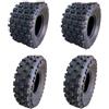 Motorbimbo SET TRENO DI 4 PNEUMATICI GOMME COPERTONI (2) 18 x 9.50-8 (2) 19 x 7.00-8 per Midi Quad 110cc/125cc ATV
