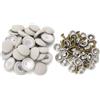 topolenashop Kit Riparazione Cielo Auto 40 Pezzi | Viti per Rivestimento Tetto Auto, Clip Fissaggio Tettuccio Interno Beige/Grigio - Fermi per Rivestimento Cadente Facili da Usare Art.153321/15332 (Grigio)