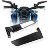 Generico Motociclette specchietti laterali per Suzuki Burgman 400 SV650X GSX-S1000 GSX-S950 GSX-S750 GSX-S150 GSX-S125 GSR750 GSX-8S Specchietto retrovisore aerodinamico girevole e regolabile