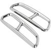 Generic Decorazione for terminale di scarico posteriore doppio, compatibile solo con Audi A6 A7 C7 2016 2017 2018, accessori decorativi for auto.
