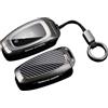 Rondrive Cover per chiave in metallo adatta per Hyundai Tucson Santa Fe Cruz Sonata Palisade IONIQ 5 Nexo 2025 2024 2023 portachiavi portachiavi accessori 3/4/5/6/7/8 pulsanti, No.2-fibra di carbonio