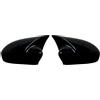 MNEVZX Alloggiamento dello Specchio 2X Copri specchietti retrovisori laterali per auto adatti per Fiat 500 500C Abarth 2007-2023.(Gloss Black)