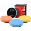SPTA Tampone di lucidatura, 5 Pezzi 150mm Hex Logic tamponi lucidatura Tamponi per lucidatura Kit lucidatura Auto Lucidatura Spugne di Cera Spugne Auto Lucidatura Pad Lucidatura Set -AXFLPS6PLUS