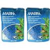 Marina - Ghiaia Decorativa per Acquario, 450 ml, Blu (Confezione da 2)