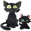 GVMJHYK Gatto Nero Figura di Peluche, Giocattoli di Peluche Carino, Giocattoli Soft Animal Ripiene Bambola, Gatto Nero Bambola Cuscino, Morbido Bambole Animali Selvatici, Bambini Decorazione per La Casa Regal