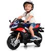 TCARAIWEN Moto Elettrica Bambini, Aprilia RSV4 Licenza Ufficiale 12V per Bimbi di 3 Anni, Mini Motorino Elettrico 102cm con Ruote di Supporto, Bluetooth, 5 km/h (Blu, Piccolo(81cm))