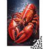 1M6T7B2K Tema Creature Marine 1000 Pezzi Puzzle di Carta Aragosta per Adulti Educativo Animali Oceanici Rompicapo Allenamento Cerebrale Attività Sociale 52x38cm/1000pcs