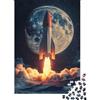 1M6T7B2K Puzzle 1000 pezzi Razzo spaziale per adulti puzzle carta educativo navicella decorazione parete 52x38cm/1000pcs