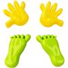 Generico Moule Sable- 6x11cm/6x12,5cm Jouet Plage Enfant | Empreinte Main PiedJouet Plage Interactif, Jeu Créatif Extérieur, Activité Parc Jardin Fête Camp Été