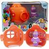 Giochi Preziosi Barbapapa- Barpapapà-Casetta Salmon di Barbabella con Dipinto Floreale Esterno Porta E Finestra Apribili, Decorata all'Interno con Stikers, BAP42100