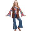 FYASA - Costume Hippie per bambina taglia 10-12 anni