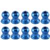 COMODO 10pcs 5mm Aluminum Ball Head Nuts per RC Car Upgrade Componenti di Sostituzione