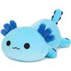 shownicer Axolotl - Peluche Kawaii Axolotl, cuscino in peluche, giocattolo, regalo per adulti e bambini (blu, 20 cm)