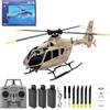 SpedUpX C123 EC135 RC elicottero per adulti, 1/36 2.4G 6CH modello di aereo volante giroscopico a rotore singolo con flip 3D, volo invertito, mantenimento dell'altitudine, decollo/atterraggio con una