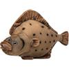 PuffPurrs Peluche a forma di pesce piatto, 43,2 cm, realistici, simpatici peluche a forma di pesce piatto, peluche super morbido, giocattoli educativi, regali per bambini