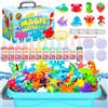 NXPZ Magic Water Gel Toy Kit, Giocattolo Fai da Te in Idrogel Magico 3D, Set Aqua Gelz con 12 colori e 12 Forme, Giocattolo Creativo e Regalo per Bambini dai 3 Anni in su, Ragazzi e Ragazze