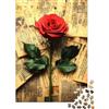 1M6T7B2K Rosa Vintage Puzzle 1000 Pezzi in Carta per Adulti Antistress Spesso Carta Decorazione da Parete Idea Regalo 52x38cm/1000pcs
