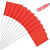M METERXITY 10 Bandierine Segnale Impermeabili da Giardino, 15x5.1x4 Pollici per Prato/Giardino/Irrigazione/Paesaggio/Irrigatore/Rilievo/Add. Cani/Fai da Te [Rosso]