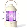 Eznaobo Lampada anti-zanzara esterna, dispositivo anti-zanzara per campeggio con luce LED, lampada anti-zanzara ricaricabile, 4000 mAh pieghevole per esterni interni (giallo)
