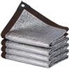 LLXNQ026 Rete Parasole in Alluminio Riflettente | 1x2m blocco 99% raggi UV telo isolante termica tessuto ombreggiatura esterno | Angoli Rinforzati,per terrazzo,balcone, giardino,auto