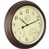 Esschert Design Gartenuhr, Plastik, Wanduhr, 38,3 x 6,1 x 38,3 cm