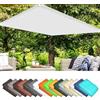 CHENGTT Vela Parasole Rettangolare 1.5 x 1.5 m Protezione Raggi UV Telo Telone Ombreggiante con Occhielli con Kit di Fissaggio per Esterno Terrazza, Bianco