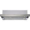Candy Pannello piatto CBT625/2X DE / 60 cm di larghezza / 67,5 W di potenza/2 livelli di potenza/massimo flusso d'aria: 332 m³/h/scarico e ricircolo/efficienza energetica B/luce LED economica/acciaio