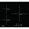 Vitrokitchen IND630N - Piano cottura a induzione, zona extra large da 32 cm, 3 zone, 9 livelli di potenza, indicatore di calore residuo, blocco di sicurezza bambini.