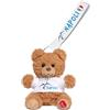 Trudi Bear Marlon PORTACHIAVI CON T-SHIRT NAPOLI | Peluche con maglietta città italiane, gift ricordo gadget viaggi | 9x10x5 cm taglia XXS | Souvenir | modello 15044