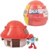 The Smurfs Les Schtroumpfs, Casa con 1 figurina, 5,5 cm, Modello Puffo Grande, Rosso, Per bambini dai 3 anni, PUF382