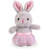 Living Nature Little Coniglietto Grigio in Tutu Peluche - Giocattolo di Stoffa per Bambini e Adulti, Giocattolo Morbido e Coccoloso