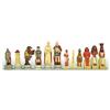 Italfama Set Di Pezzi Di Scacchi Romani Vs EGYPTIAN, In Resina Dipinta A Mano, Re Di 8Cm