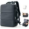 BJLFS Zaino Ryanair 40x30x20 Sottovuoto con pompa Zaino da Viaggio aereo Cabina 40x30x20 Impermeabile Bagaglio a Mano Wizzair Sottovuoto Borse da Cabina per Easyjet 45x36x20 Zaino Airback Donna